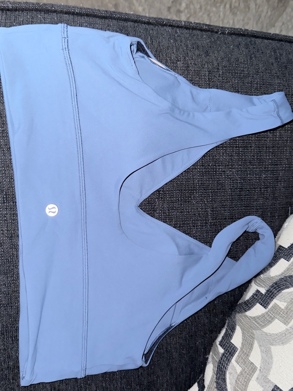 Lululemon Blue Athletic Sports Bra an High-Waisted Align Shorts Set - Picture 4 of 4